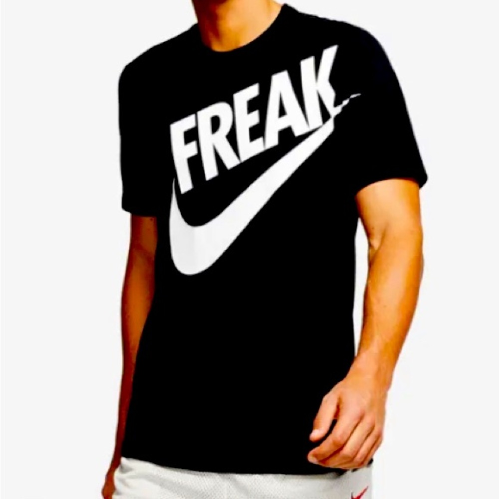 Men's Nike Dri-Fit Greek Freak Giannis Antetokounmpo Black T-Shirt Sz L.